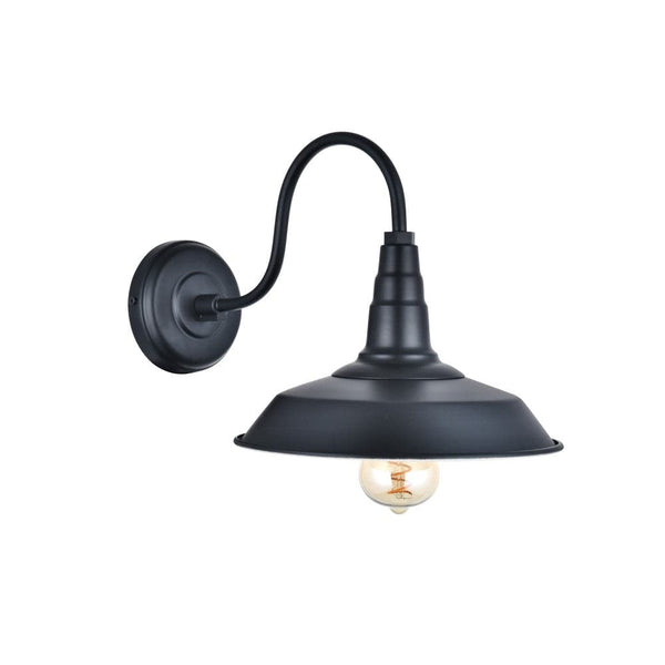 Argyll Industrial Wall Light Matt Black - SE Home