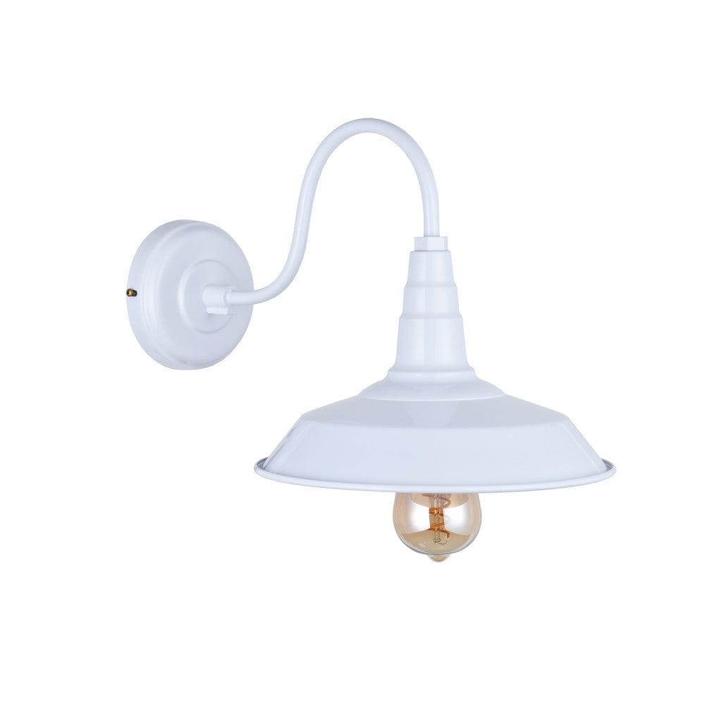 Argyll Industrial Wall Light Pure White - SE Home