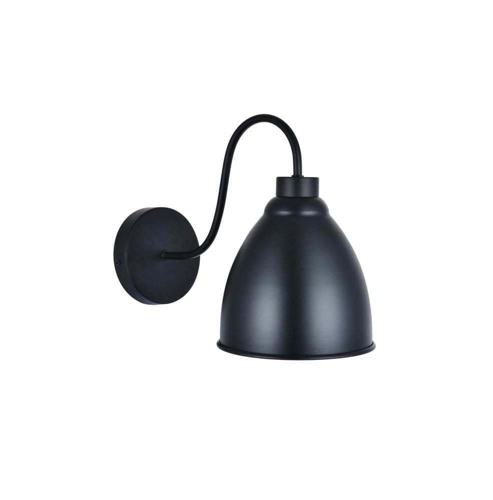 Oxford Vintage Wall Light Matt Black - SE Home