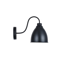 Oxford Vintage Wall Light Matt Black - SE Home