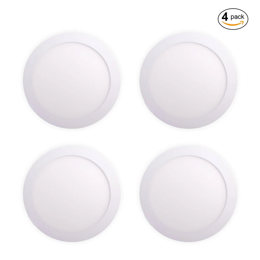 Round Led Socket Pack of 4 12W Recessed Round LED Downlight Mini Panel 170mm Diameter ...