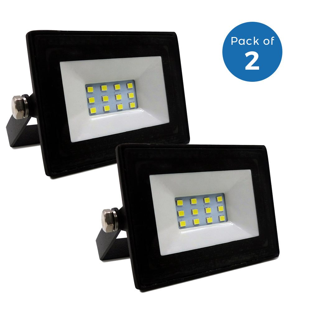 10W LED Floodlight 4000K (Pack of 2)
