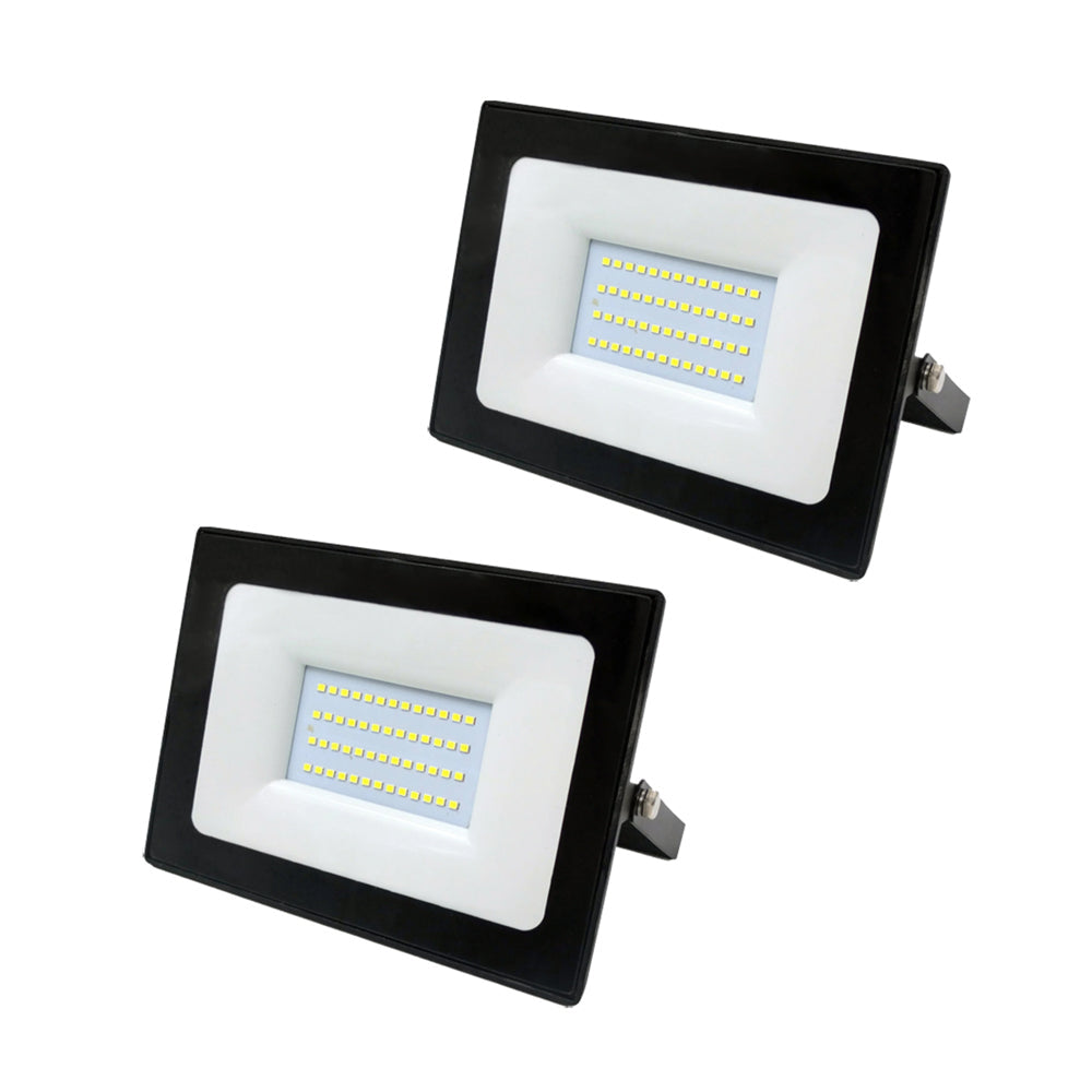 30W Slim LED Floodlight 4000K (Pack of 2)