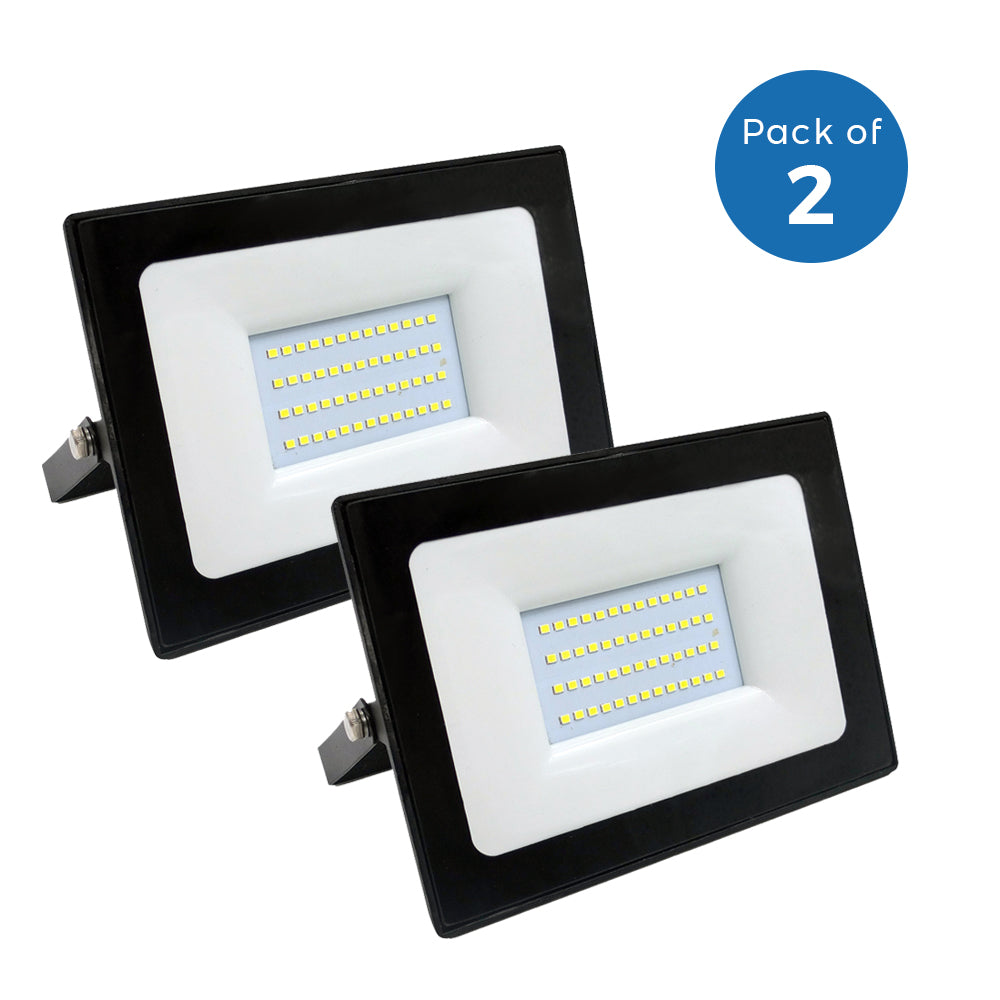 30W LED Floodlight 4000K (Pack of 2)