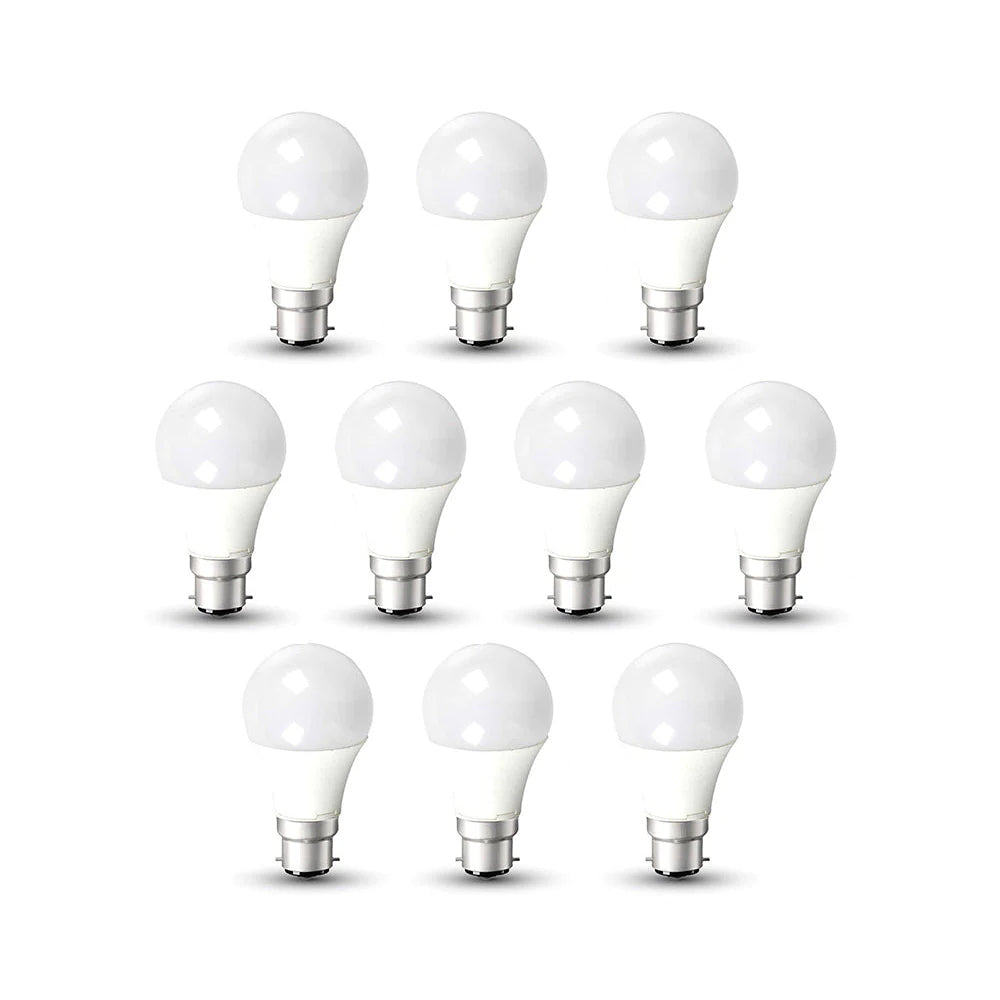10 Pack - 12W A60 B22 LED Light Bulb 6000K Non-Dimmable