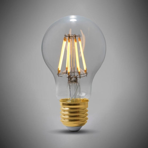 8w E27 GLS LED Light Bulb 4100K Standard Straight Filament High CRI Dimmable ES Edison Screw - SE Home