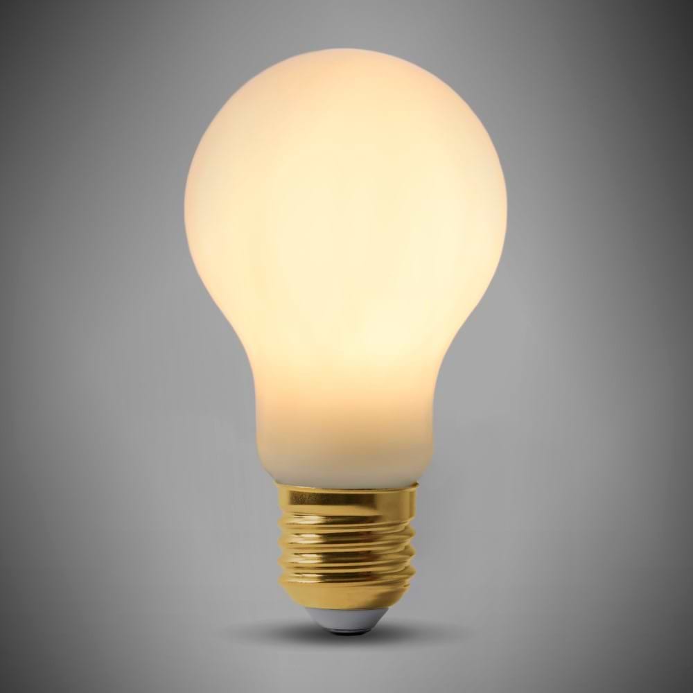 8w E27 ES Opal GLS LED Light Bulb 3000K Warm White High CRI Dimmable