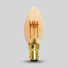 3W B15 C35 Candle Light Bulb 1800K Vintage Filament High CRI Dimmable