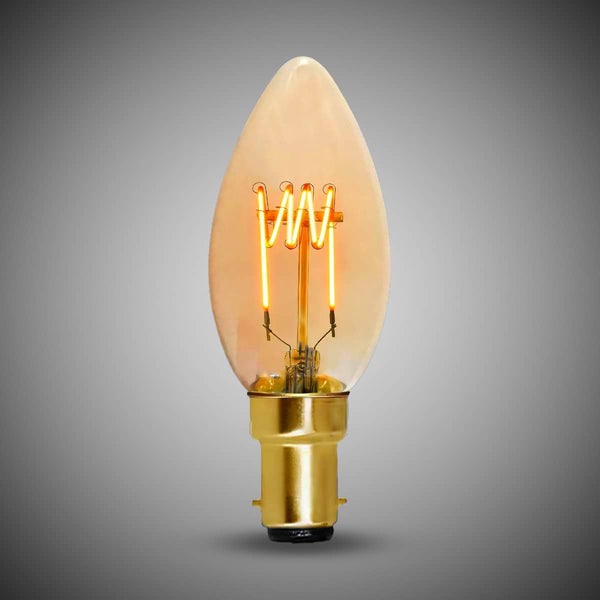 3W B15 C35 Candle Light Bulb 1800K Vintage Filament High CRI Dimmable