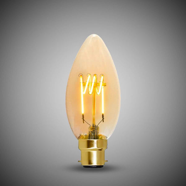3W B22 C35 Candle Light Bulb 1800K Vintage Filament High CRI Dimmable