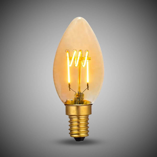 3W E14 C35 Candle Light Bulb 1800K Vintage Filament High CRI Dimmable