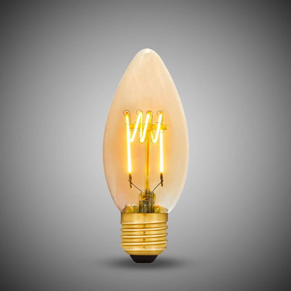 3W E27 C35 Candle Light Bulb 1800K Vintage Filament High CRI Dimmable