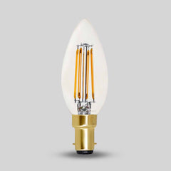 4W B15 C35 Candle Light Bulb 2700K Standard Straight Filament High CRI Dimmable