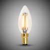 4W B15 C35 Candle Light Bulb 2700K Standard Straight Filament High CRI Dimmable