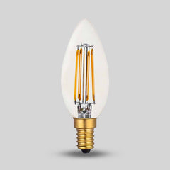 4W E14 C35 Candle Light Bulb 2700K Standard Straight Filament High CRI Dimmable