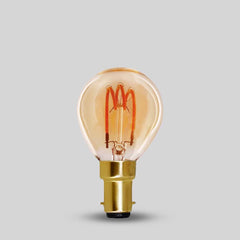 3W B15 P45 Golfball Light Bulb 1800K Vintage Filament High CRI Dimmable