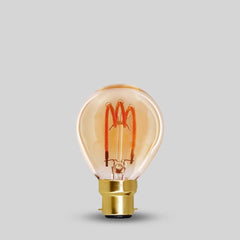 3W B22 G45 Golfball Light Bulb 1800K Vintage Filament High CRI Dimmable