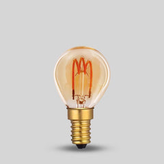 3W E14 P45 Golfball Light Bulb 1800K Vintage Filament High CRI Dimmable