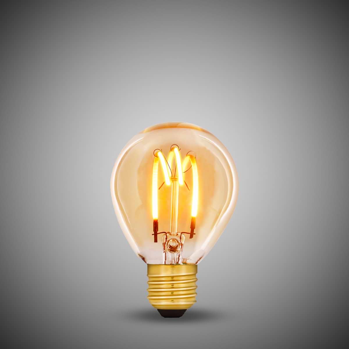3W E27 G45 Golfball Light Bulb 1800K Vintage Filament High CRI Dimmable