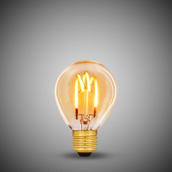 3W E27 G45 Golfball Light Bulb 1800K Vintage Filament High CRI Dimmable