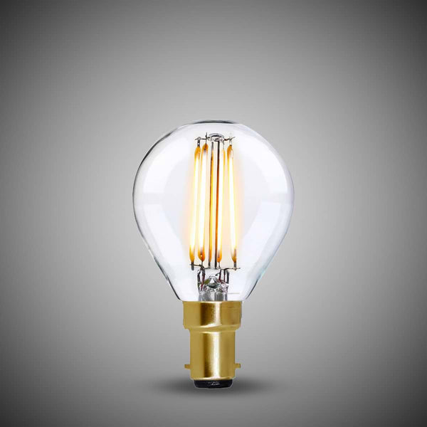 4W B15 P45 Golfball Light Bulb 2700K Standard Straight Filament High CRI Dimmable