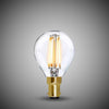 4W B15 P45 Golfball Light Bulb 2700K Standard Straight Filament High CRI Dimmable