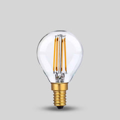 4W E14 P45 Golfball Light Bulb 2700K Standard Straight Filament High CRI Dimmable