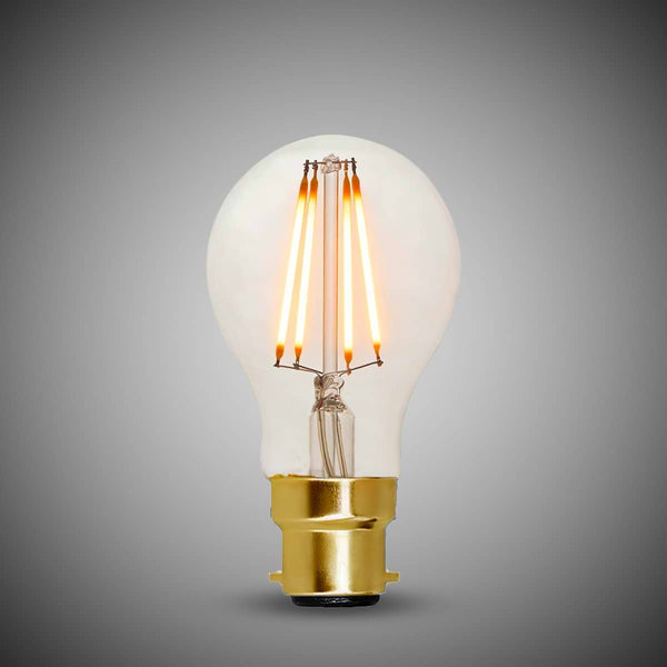 7W B22 A60 GLS Light Bulb 2700K Standard Straight Filament High CRI Dimmable