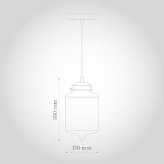 Goslett Clear Blown Glass Jar Pendant Light - SE Home