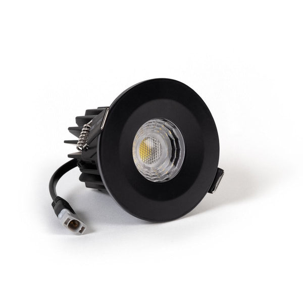 Matt Black CCT Fire Rated LED Dimmable 10W IP65 Downlight - SE Home