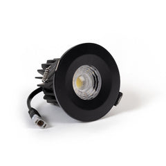 Matt Black CCT Fire Rated LED Dimmable 10W IP65 Downlight - SE Home