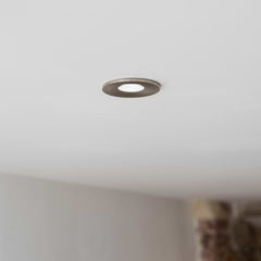Brushed Chrome CCT Dim To Warm Fire Rated LED Dimmable 10W IP65 Downlight - SE Home