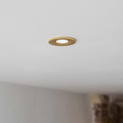 Polished Brass CCT Dim To Warm Fire Rated LED Dimmable 10W IP65 Downlight - SE Home