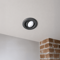 Anthracite Tiltable Adjustable 4K Fire Rated LED 6W IP44 Dimmable Downlight