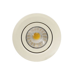 Cream Tiltable Adjustable 4K Fire Rated LED 6W IP44 Dimmable Downlight - SE Home