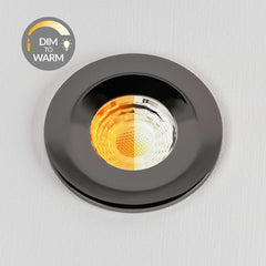 Black Nickel CCT Dim To Warm Fire Rated LED Dimmable 10W IP65 Downlight - SE Home