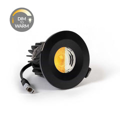 Matt Black CCT Dim To Warm Fire Rated LED Dimmable 10W IP65 Downlight - SE Home