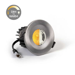 Pewter CCT Dim To Warm Fire Rated LED Dimmable 10W IP65 Downlight - SE Home