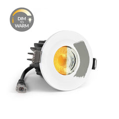 Primed Paintable CCT Dim To Warm Fire Rated LED Dimmable 10W IP65 Downlight - SE Home