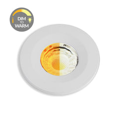 Primed Paintable CCT Dim To Warm Fire Rated LED Dimmable 10W IP65 Downlight - SE Home
