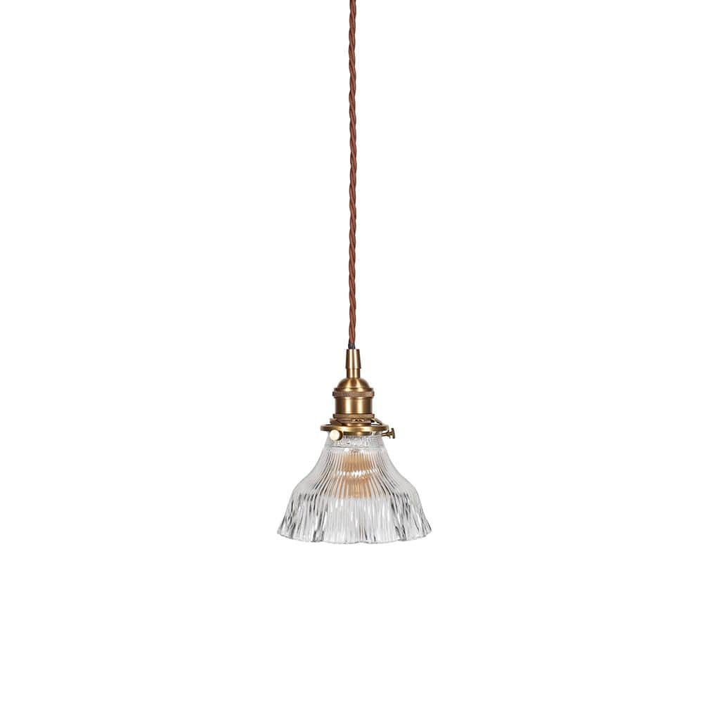D'Arblay Brass Fluted Bell Pendant Light - SE Home
