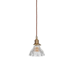 D'Arblay Brass Fluted Bell Pendant Light - SE Home