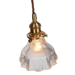 D'Arblay Brass Fluted Bell Pendant Light - SE Home
