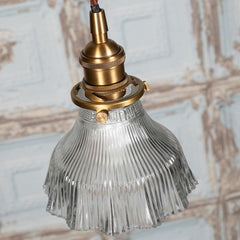 D'Arblay Brass Fluted Bell Pendant Light - SE Home