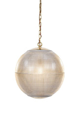 Hollen Globe Brass Glass Large Pendant Light - SE Home