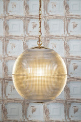 Hollen Globe Brass Glass Large Pendant Light - SE Home