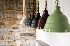 Ganton Vintage Cage Pendant Light Chalk Mint Green - SE Home