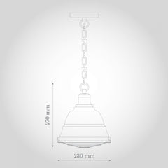 Ganton Vintage Cage Pendant Light Squid Ink Navy Blue - SE Home