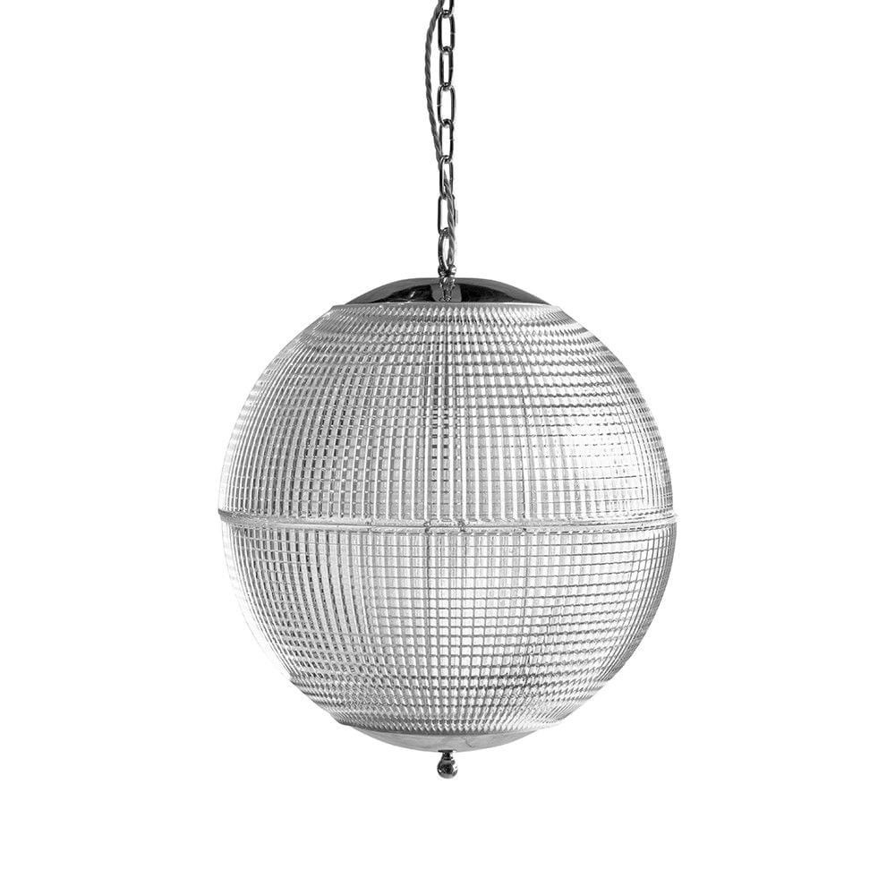 Hollen Globe Nickel Glass Large Pendant Light - SE Home