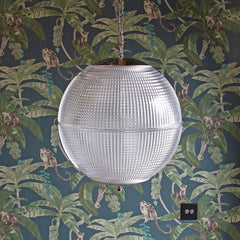 Hollen Globe Nickel Glass Large Pendant Light - SE Home